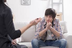 Adolescent male attending counselling for depression